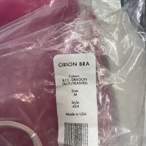 NEW LIVE THE PROCESS Women’s Orion Criss Cross Bra Dragon Fruit/Seashell Size M - Picture 10 of 10